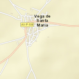 Vega de Santa María Street Map