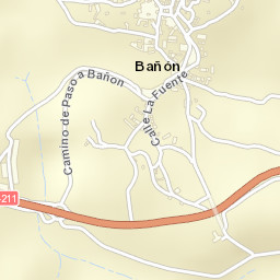 Bañón Street Map