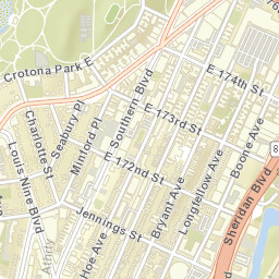 Charlotte Gardens New York Street Map