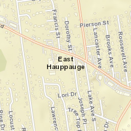 East Hauppauge New York Street Map