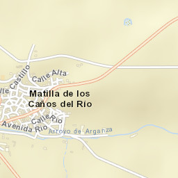 Matilla de los Caños del Río Street Map