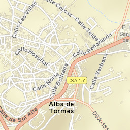 Alba de Tormes Street Map