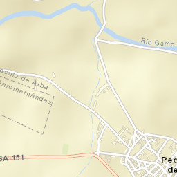 Pedrosillo de Alba Street Map