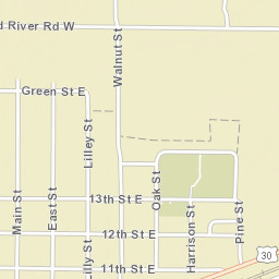 101-151 West 11th Street Wood River Street Map