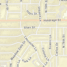 1501-1599 West Avon Lane, Lincoln, NE Street Map