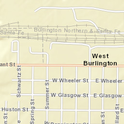W Huston St West Burlington IA Street Map