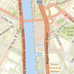 Harlem River Houses New York Street Map