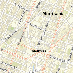 Melrose New York Street Map