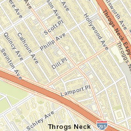Throgs Neck New York Street Map