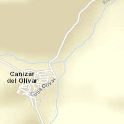 Cañizar del Olivar Street Map