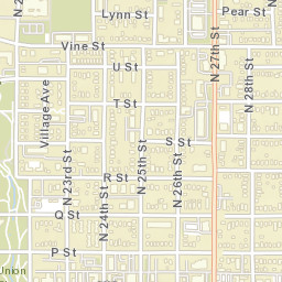 636 North 27th Street, Lincoln, NE 68503 Street Map