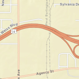 3501-3599 E Agency St Burlington IA Street Map