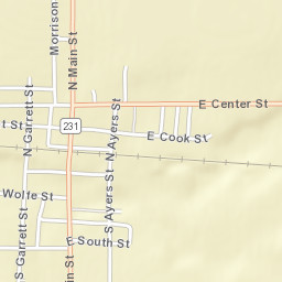 Nevada Ohio Street Map