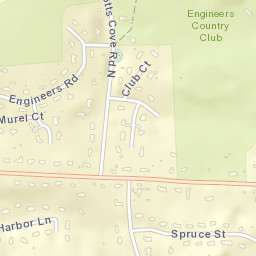 Roslyn Harbor New York Street Map