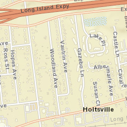 Holtsville New York Street Map
