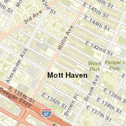 Plaza Borinquen New York Street Map