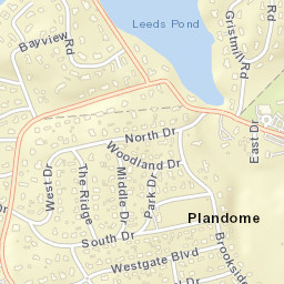 Plandome New York Street Map