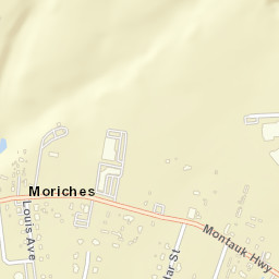 Moriches New York Street Map