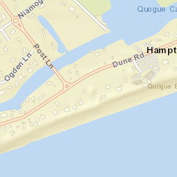 Hampton Beach New York Street Map