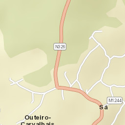 São Pedro do Sul Street Map