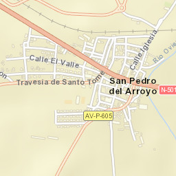 San Pedro del Arroyo Street Map