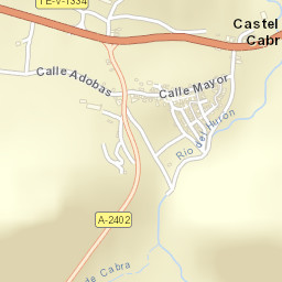 Castel de Cabra Street Map