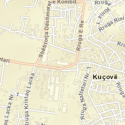 Kuçovë Street Map