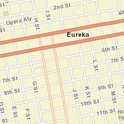 Eureka California Street Map