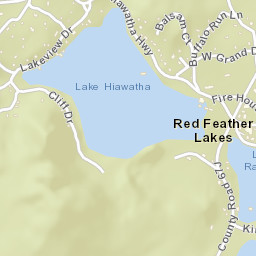Red Feather Lakes Colorado Street Map