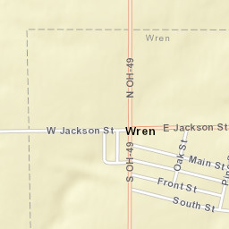Wren Ohio Street Map