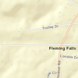 Fleming Falls Ohio Street Map