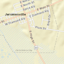 Jeromesville Ohio Street Map