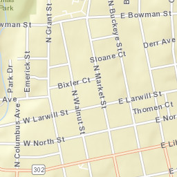 100-128 South Market Street, Wooster, OH Street Map