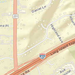 Dix Hills New York Street Map