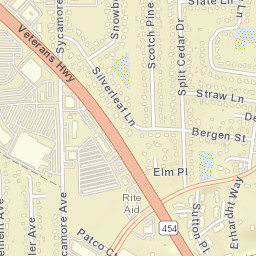 Islandia New York Street Map