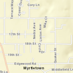 Myrtletown California Street Map