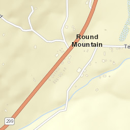 Round Mountain California Street Map
