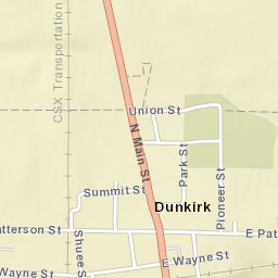 Dunkirk Ohio Street Map
