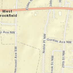 West Brookfield Ohio Street Map