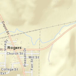 Rogers Ohio Street Map