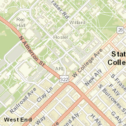 University Park, College, PA, USA Street Map