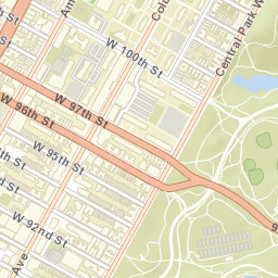 Park West Village New York Street Map