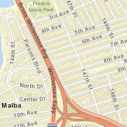 Whitestone New York Street Map