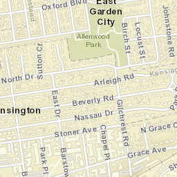 East Garden City New York Street Map