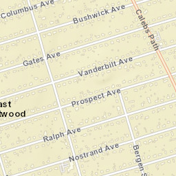 East Brentwood New York Street Map
