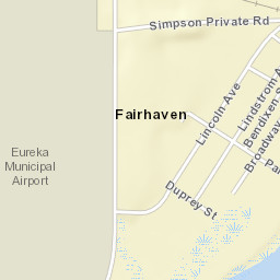 Fairhaven California Street Map