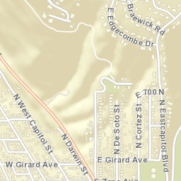 134-150 Edgecombe Drive, Salt Lake City Street Map