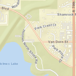 Holmes North Shore Road Lincoln NE Street Map