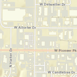 1746-1798 W Pioneer Pkwy Peoria IL Street Map