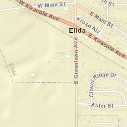 Elida Ohio Street Map